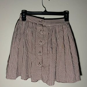 VINTAGE RED CHECKERED SKIRT